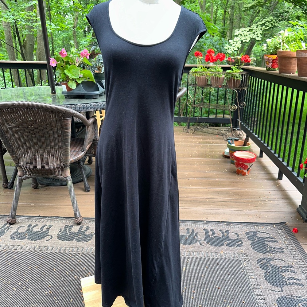 Old Navy Black Sleeveless Scoop Neck Sundress